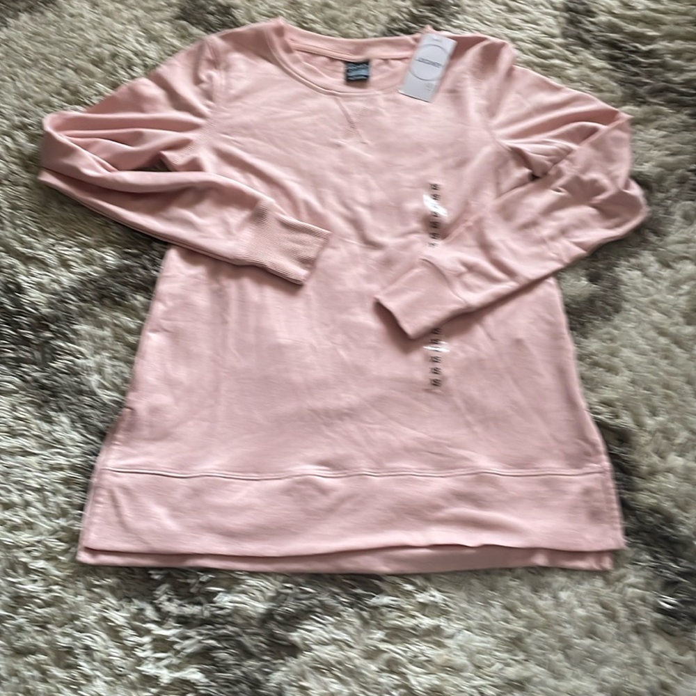 Jockey lightweight peach colored sweatshirt